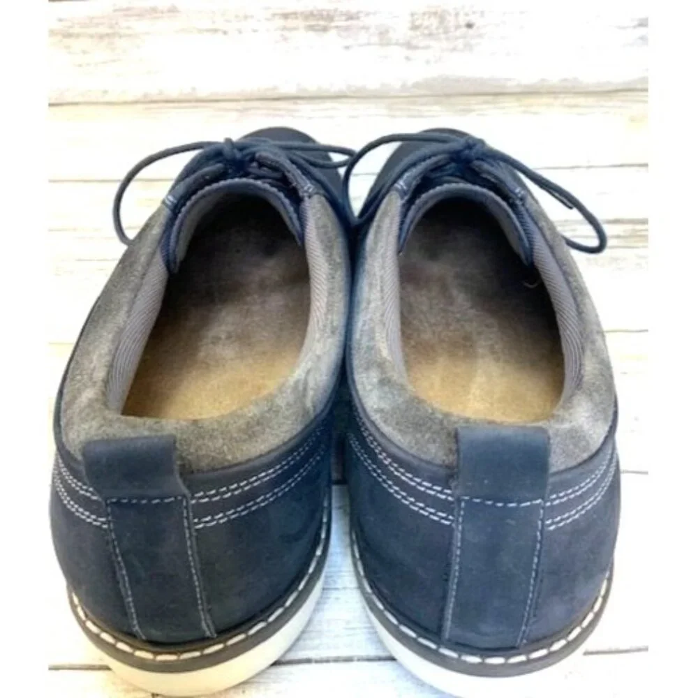 J. Murphy Men's Suede‎ Navy-Blue Oxford Casual Shoes - Size 13M